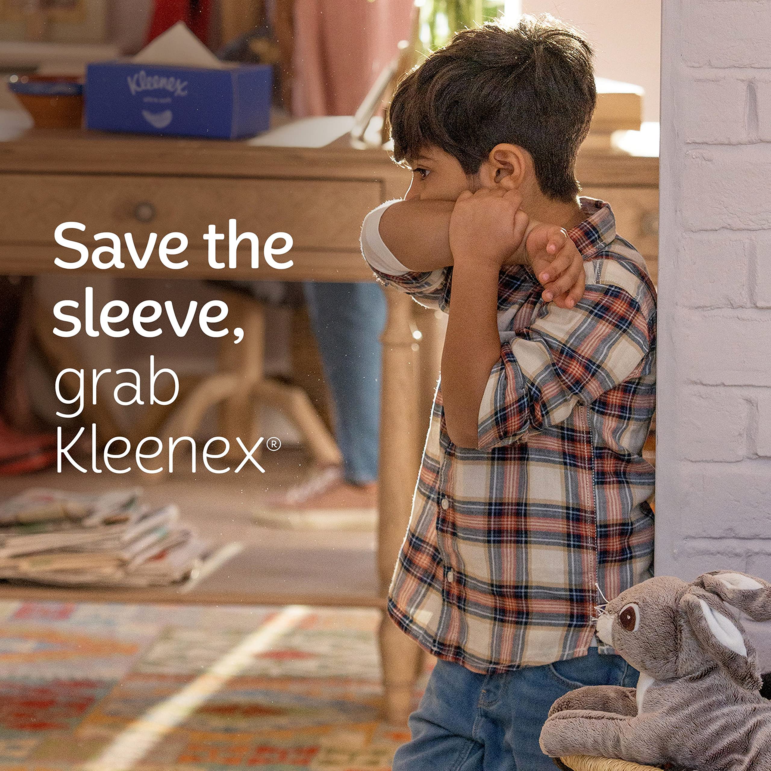 Kleenex Ultra Soft Facial Tissues - 8 Cube Boxes (80 Tissues Each) | 3-Ply for Gentle Comfort | Home, Office & Travel Essentials | Hypoallergenic & Lotion-Infused