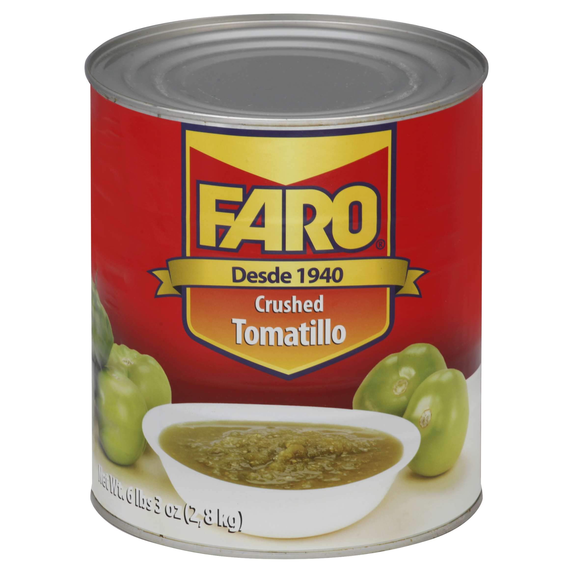 FARO Crushed Tomatillos in Can (6-10 Pack) - Perfect for Authentic Mexican Salsas, Soups, and Sauces
