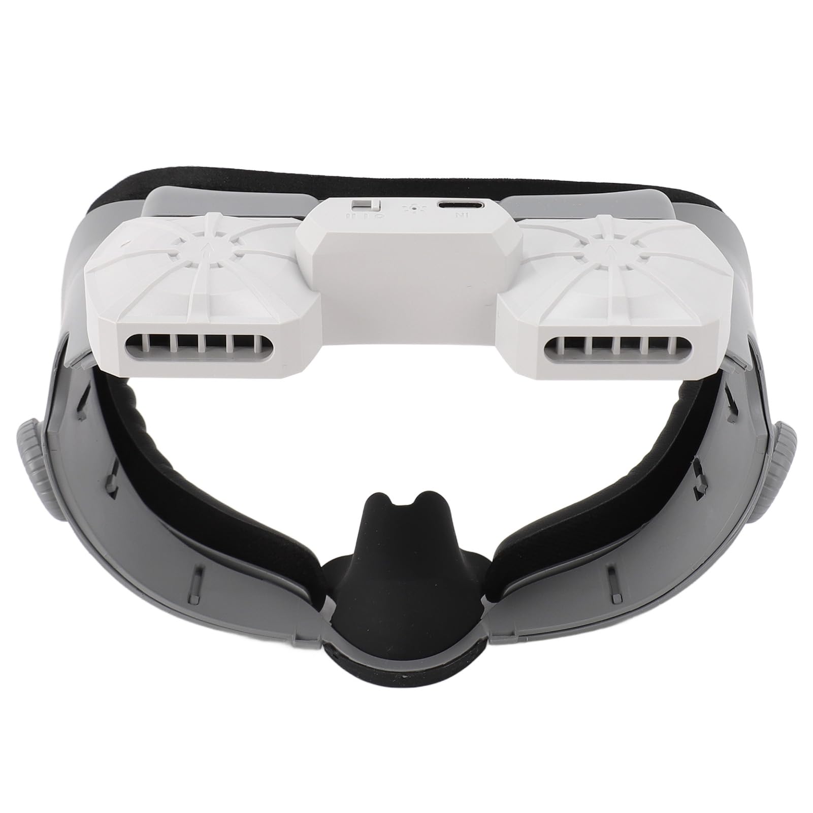 Cooling VR Face Cover with Dual Fans - Comfortable & Safe Material, Pressure Relief for Enhanced VR Experience, Low Power Consumption - Perfect for Oculus Quest 2, HTC Vive, and PSVR Gaming Sessions