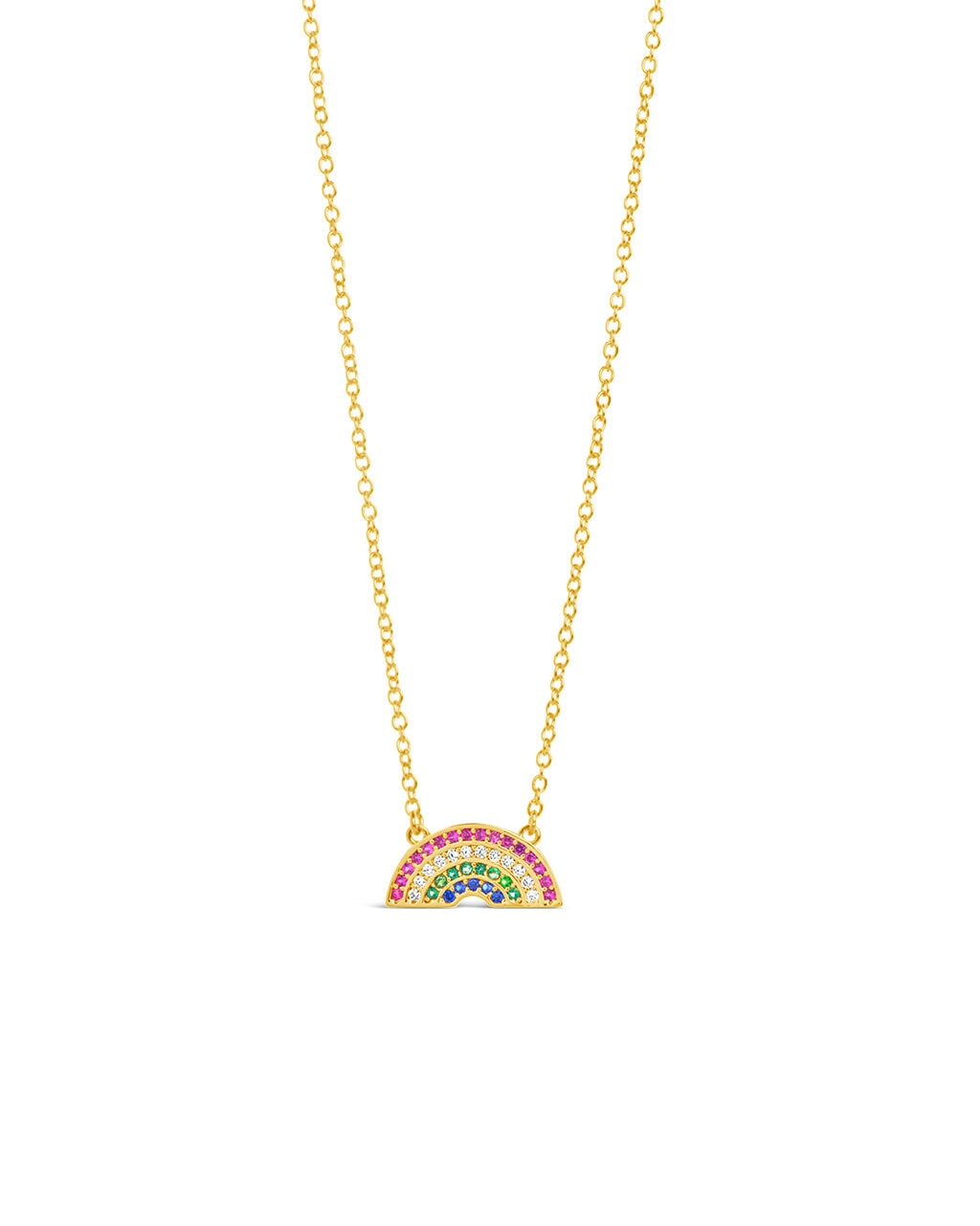 Rainbow CZ Pendant Necklace for Women - Elegant Cubic Zirconia Jewelry Gift for Birthday, Anniversary & Valentine's Day | Perfect for Parties, Weddings & Everyday Wear