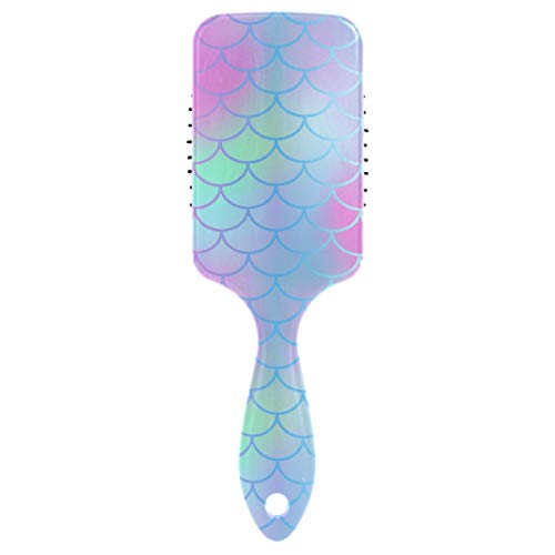 **Detangling Hair Brush for Women & Girls - Air Cushion Comb for Wavy, Curly, Long, Thick or Dry Hair - Reduces Breakage & Frizz - No More Tangles (Mermaid Tail Design) - Perfect for Daily Styling & Salon Use**