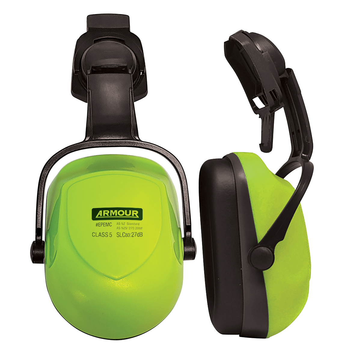 Hellberg Hard Hat with Earmuffs & Clear Visor Kit - EN397 Certified Safety Helmet for Construction & Industrial Work
