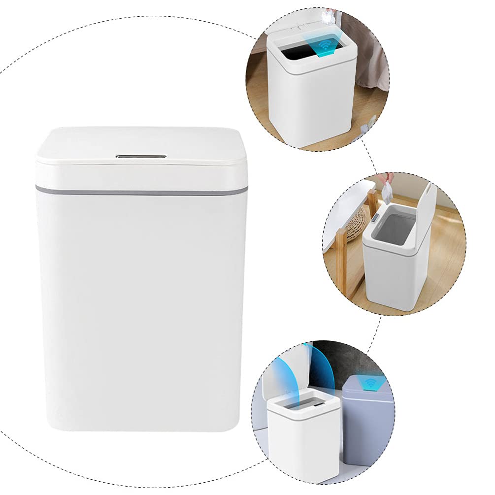 Automatic Sensor Trash Can - Smart Induction Garbage Bin with Motion Sensor, Hands-Free Waste Container for Kitchen, Bathroom, Office & Home Use