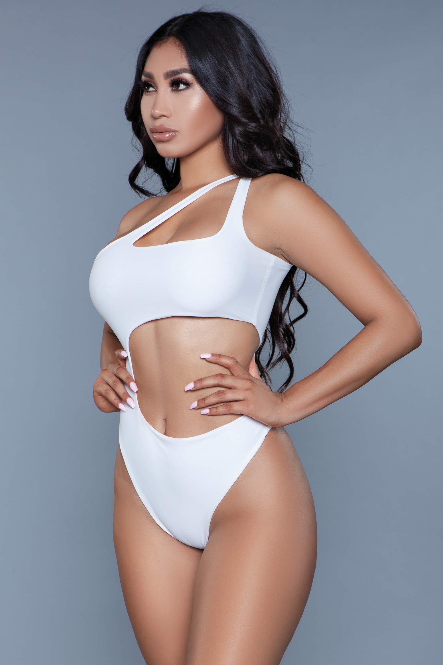 1976 Quinn Swimsuit for Women - White XS, Vintage Inspired One Piece Bathing Suit | Perfect for Beach Vacations, Pool Parties & Summer Getaways