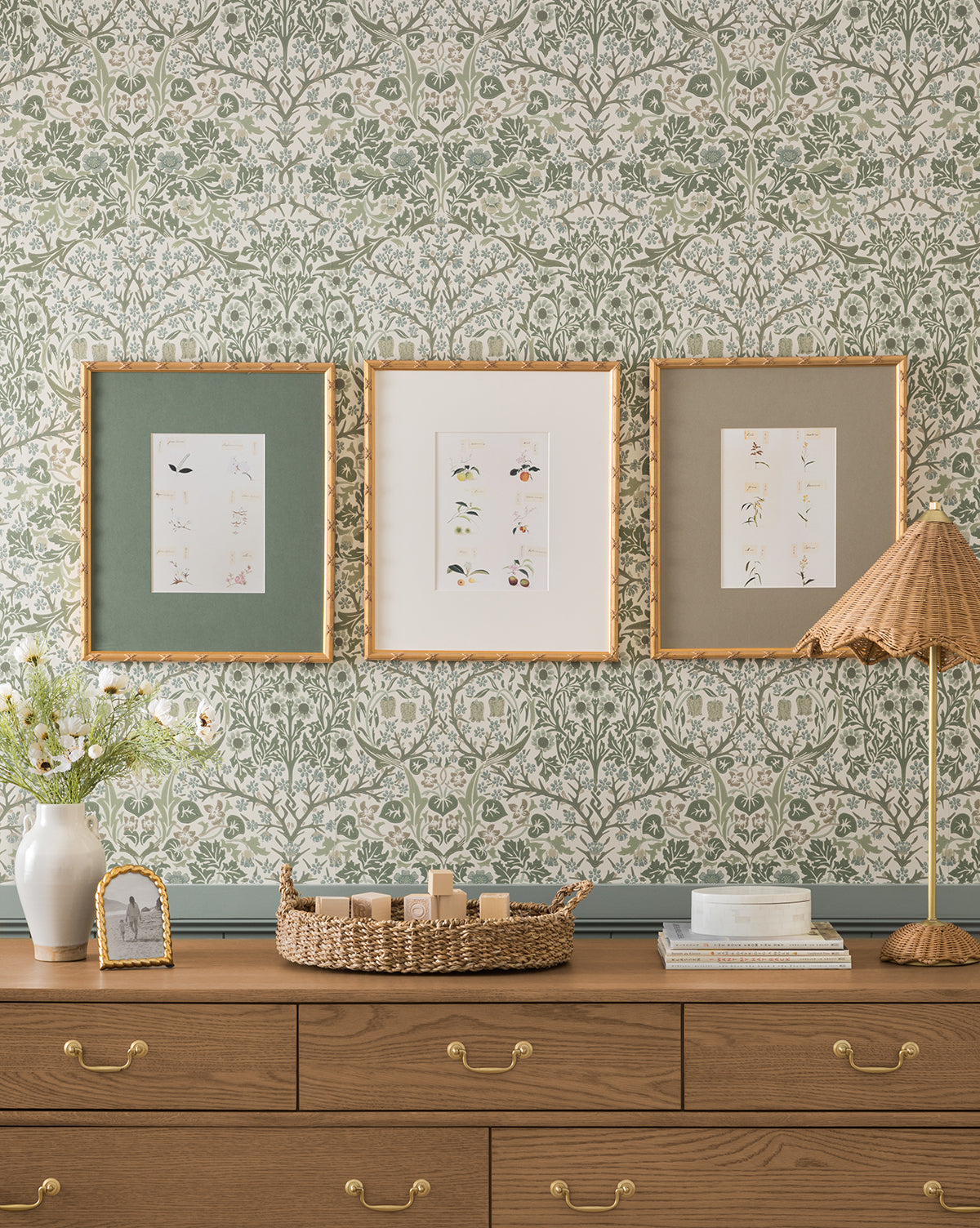 Botanical Grid 3 - Modern Geometric Wall Art Decor for Living Room, Bedroom & Office - Perfect for Home Decor, Housewarming Gifts & Interior Design