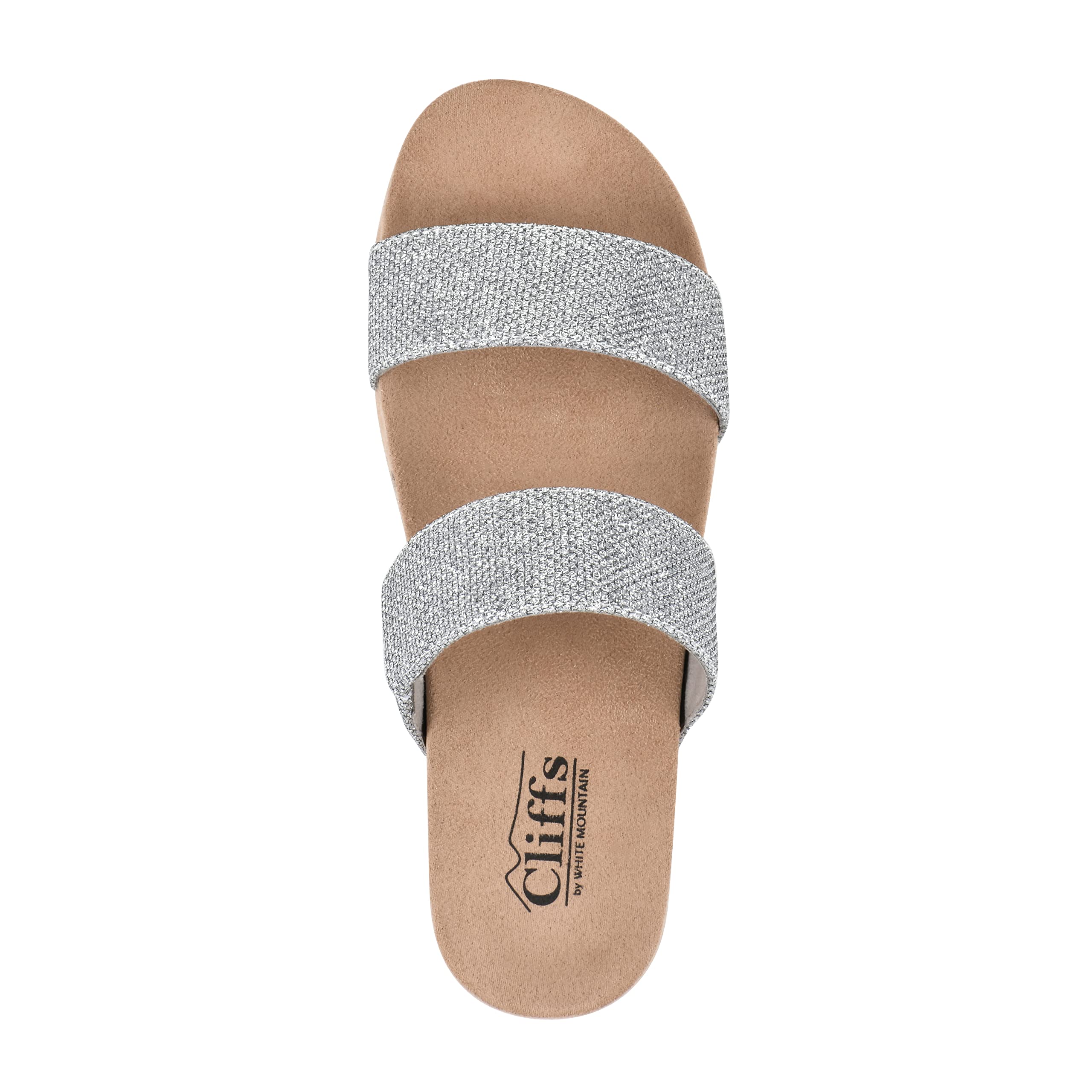 White Mountain Women's Tahlie Slide Sandals - Comfortable Summer Beach Shoes