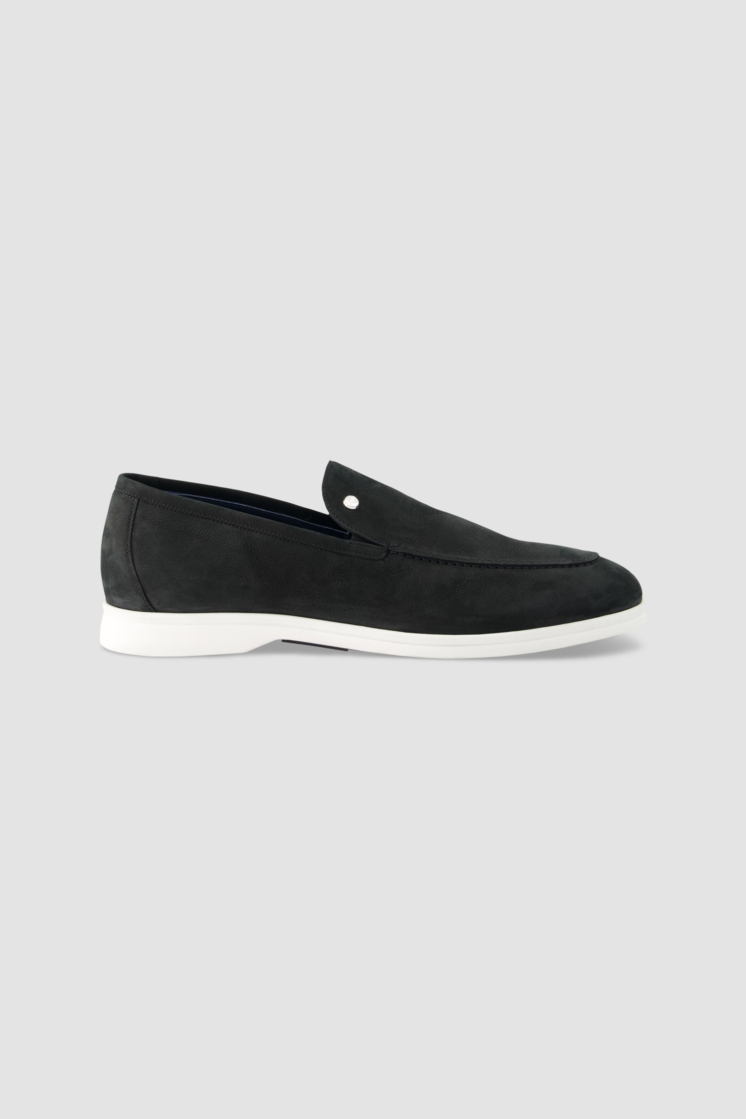 Zilli Black Suede Calfskin Loafers for Men - Premium Italian Leather Slip-On Shoes - Comfortable Business Casual & Formal Wear for Office, Wedding & Special Occasions