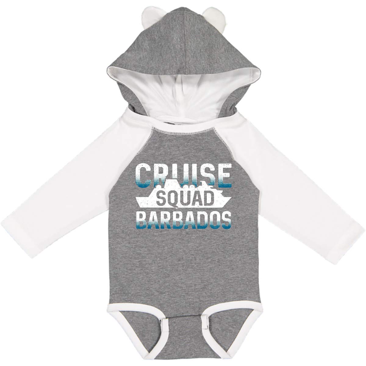 Inktastic Barbados Cruise Squad Travel Long Sleeve Baby Bodysuit - Perfect for Vacation, Cruise Trips & Family Travel Outfits