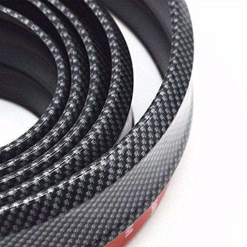 Samurai EZ Lip Universal Fit Carbon Fiber Print CFL Front Bumper Chin Spoiler - 98 Inch PVC Quick Lip for Cars & Trucks | Enhance Vehicle Aerodynamics & Style
