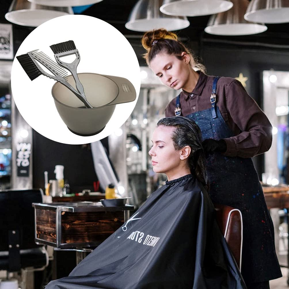 EXCLUZO 3PCS Hair Dye Bowl and Brush Set - Professional Hair Coloring Kit with Mixing Bowl, Tint Brushes & Comb for Salon & Home Hair Dyeing - Perfect for DIY Hair Color, Highlights & Root Touch Ups