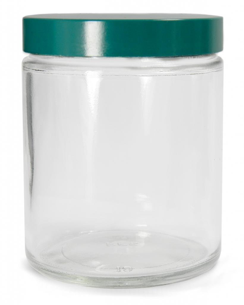 2S04 QGTV Precleaned Clear Glass Jars with Wide Mouth & PTFE-Lined Cap - 120mL (Case of 24) - Ideal for Lab Samples, Spice Storage & DIY Beauty Products