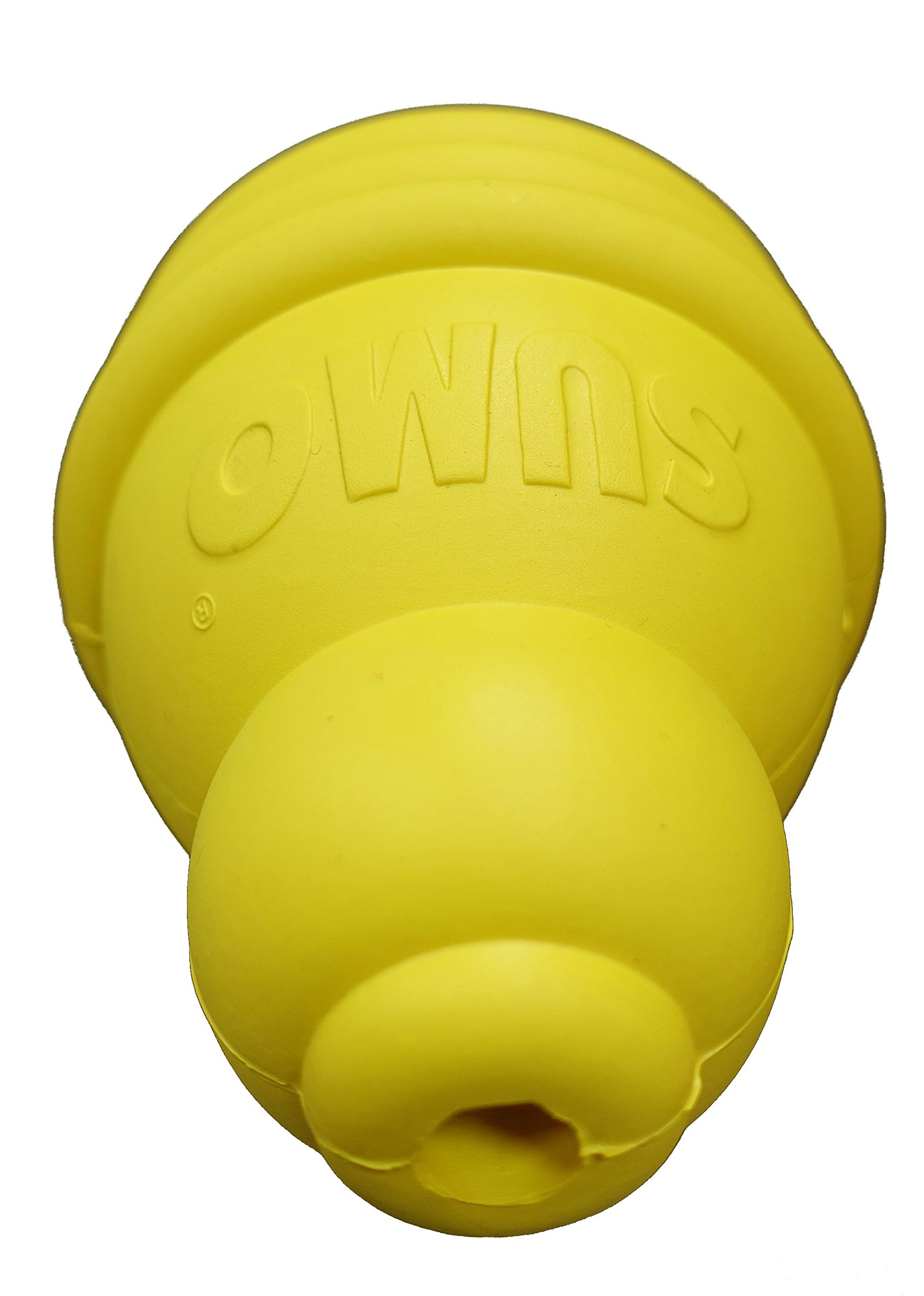 Durable Sumo Rubber Chew Toy for Large Dogs - Tough & Safe Dog Chew Toy for Aggressive Chewers - Perfect for Playtime, Training & Dental Health