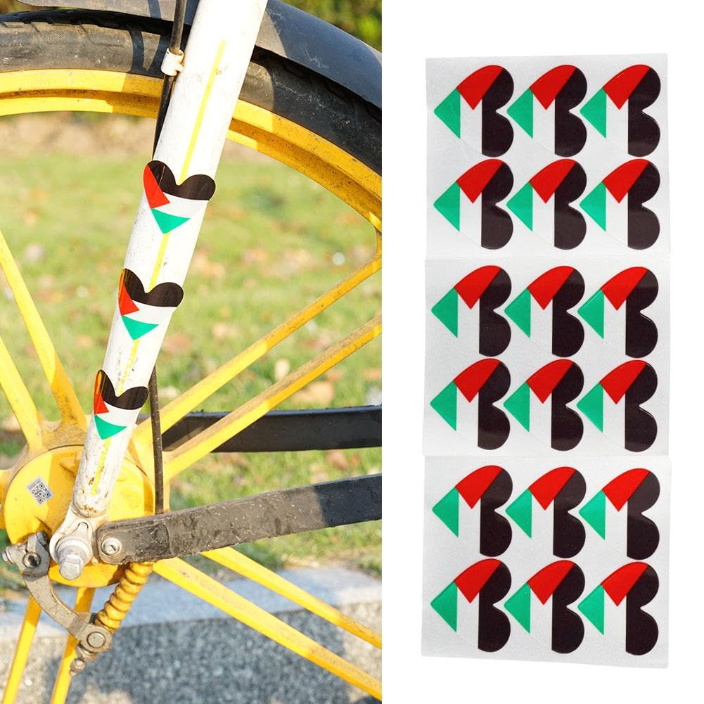 18 pcs Free Palestine Stickers - Heart Shaped Palestine Flag Car Decals, I Stand with Palestine Vinyl Stickers for Cars, Bikes, Laptops & Water Bottles | Show Support & Solidarity Decor