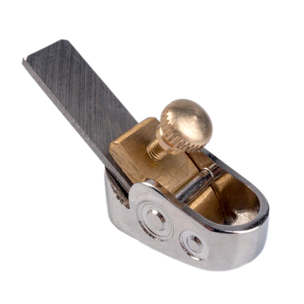 DOLITY Woodworking Plane Cutter Set - Curved Sole Metal Brass Luthier Tool for Violin, Viola, Cello & Wooden Instruments - Professional Woodworking Hand Plane for Luthiers & Instrument Makers - Perfect for Shaping, Smoothing & Finishing Wood Surfaces