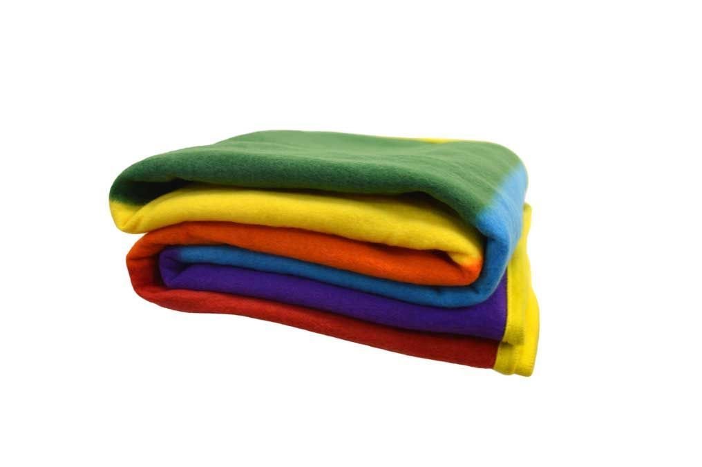 12-Pack Rainbow Gay Pride Fleece Blankets 50x60 Inches - Soft Plush Throw for LGBTQ+ Pride Events, Home Decor, and Cozy Winter Nights