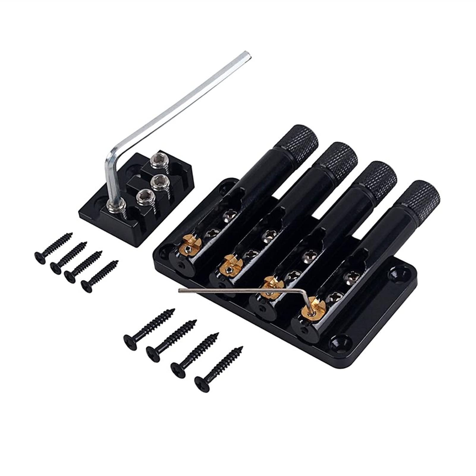 4-String Headless Bass Guitar Bridge - Electric Guitar Replacement Part for Smooth Playability | Perfect for DIY Guitar Upgrades & Professional Bass Players