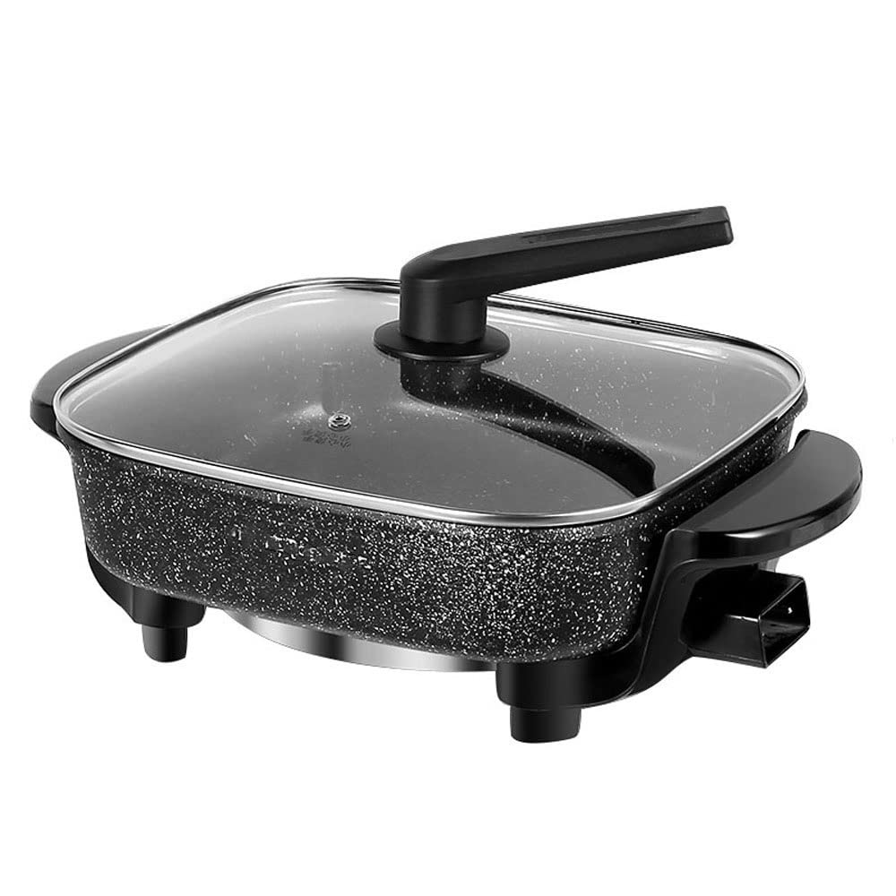 2-in-1 Electric Hot Pot & Smokeless Grill - Dual Temperature Control, 6-Person Capacity | Indoor Korean BBQ, Shabu Shabu & Fondue Cooker for Family Gatherings & Dinner Parties