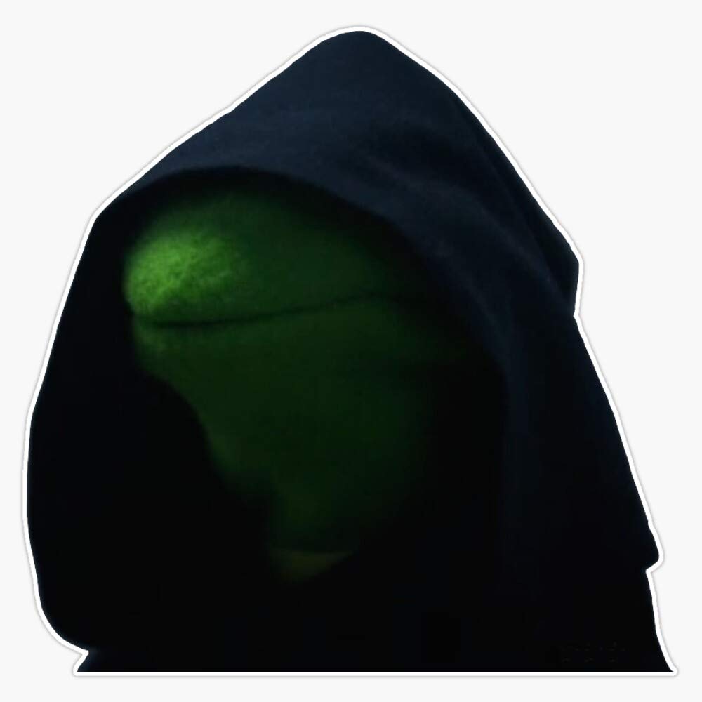 Evil Kermit Meme Vinyl Sticker - Waterproof 5