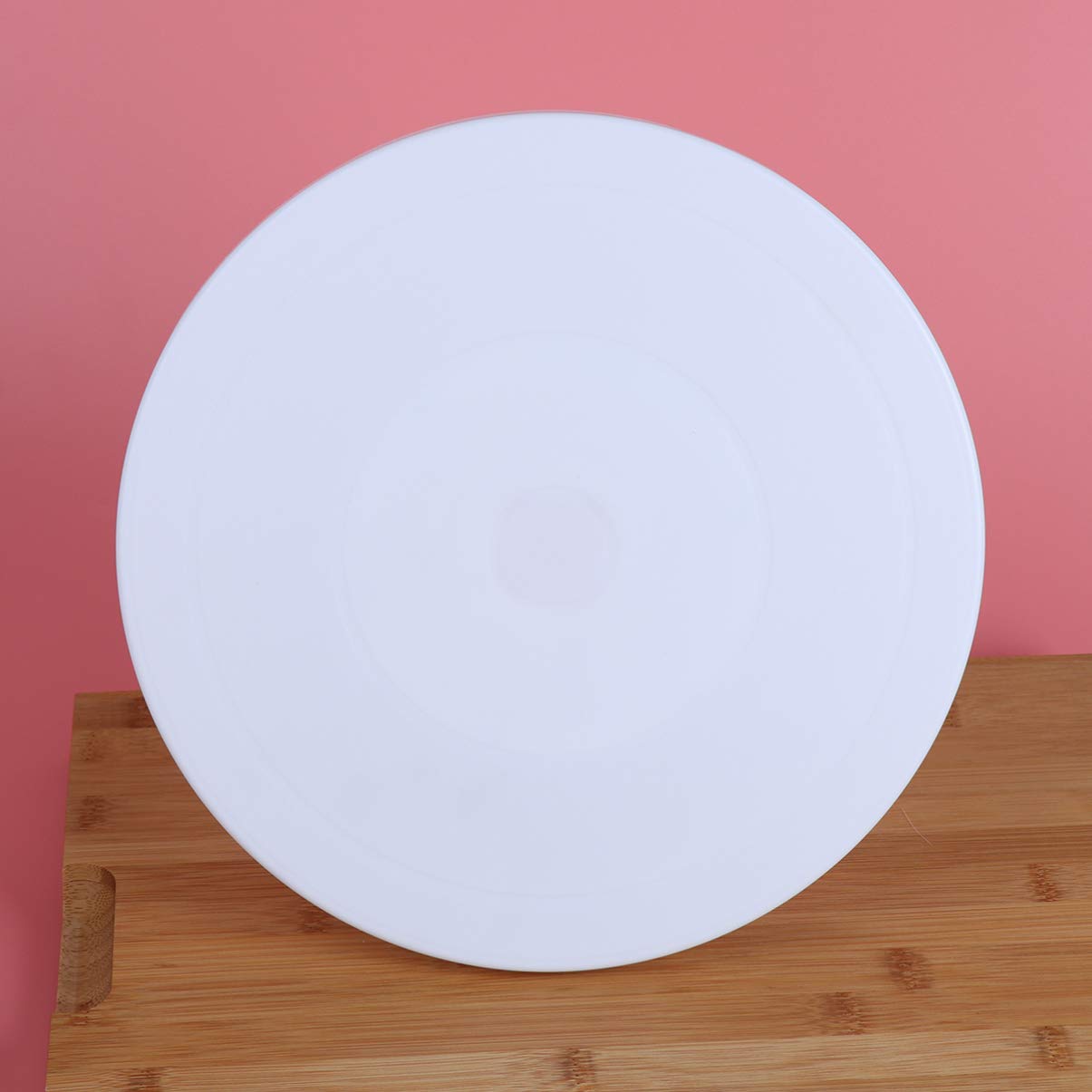 DOITOOL 12-Inch Rotary Cake Stand - 360° Revolving Cake Turntable for Decorating, Baking & Serving - Durable Stainless Steel Base for Smooth Rotation - Perfect for Birthday, Wedding & Party Cakes