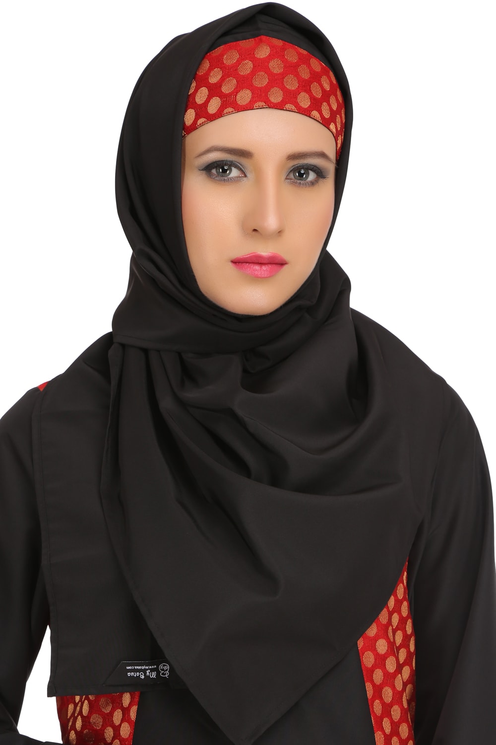 Faheemah Black Nida Hijab - Modest Muslim Scarf for Women - Perfect for Prayer, Work, and Everyday Wear