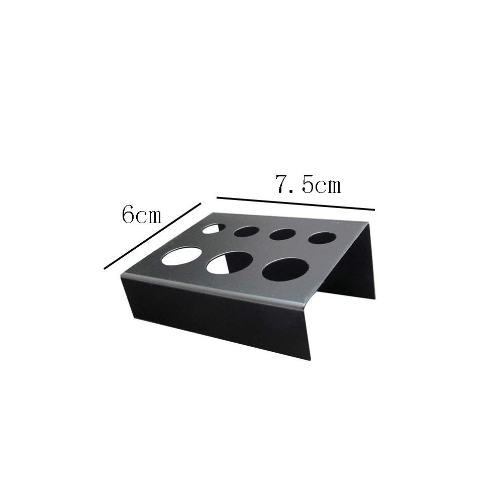 2 Pack Black Tattoo Ink Cup Holder with 7 Holes - Professional Tattoo Pigment Holder Stand for Tattoo Machine & Pen - Durable Tattoo Ink Cap Organizer for Artists & Tattoo Studio Use