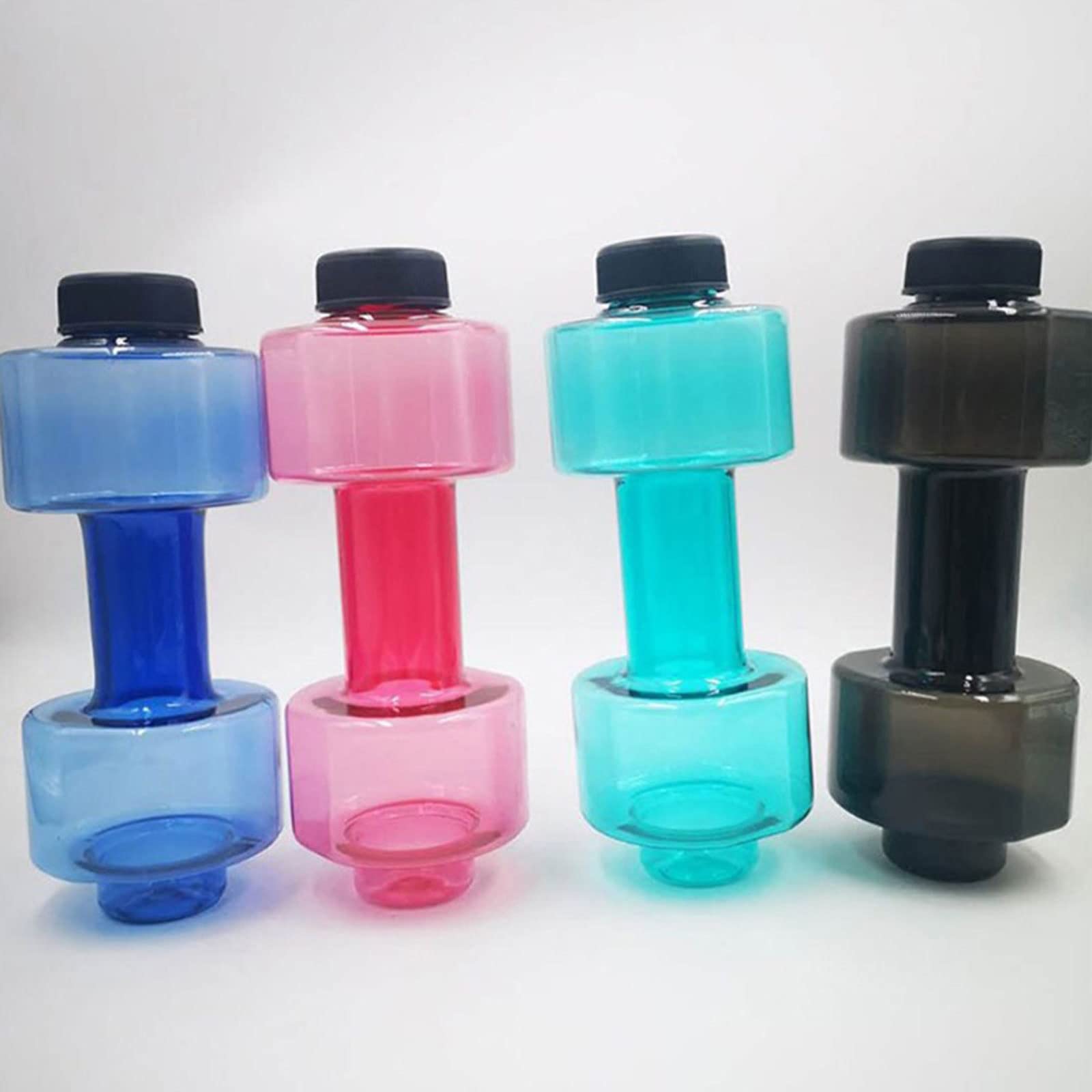 CHDWEY Portable Plastic Bottle Dumbbell - Leakproof & Unbreakable Sports Water Bottle with Handle for Men & Women (Red) - Perfect for Gym, Home Workouts & Outdoor Fitness Training