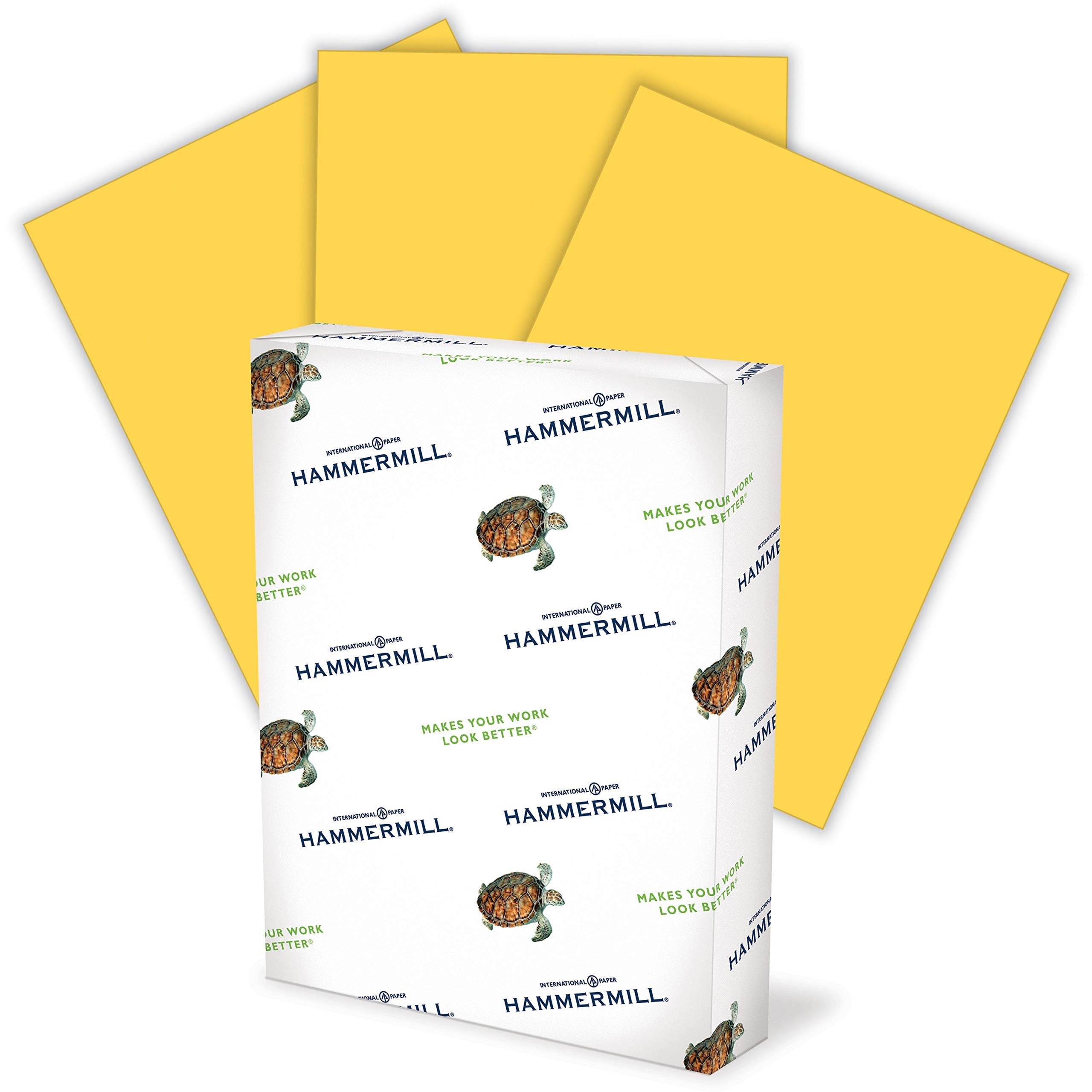 Hammermill 20 lb Goldenrod Colored Printer Paper, 8.5 x 11 Inches, 500 Sheets/Ream - Pastel Paper for Office, School & Crafting - Made in USA (103168R)