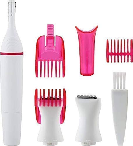 Professional Electric Hair Trimmer for Face, Eyebrows, Underarms & Bikini Line - Gentle & Precise Hair Removal for Sensitive Skin - Perfect for Travel, Home & Salon Use