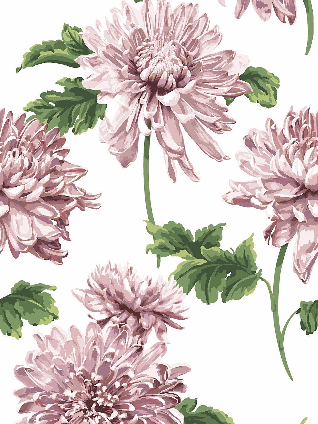 Sarah Jessica Parker 'Mums for Marion' Floral Wallpaper - Elegant Powder Blue Design for Nursery, Bedroom & Home Decor