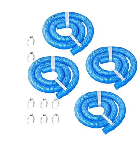 4 hoses+8 clamps blue