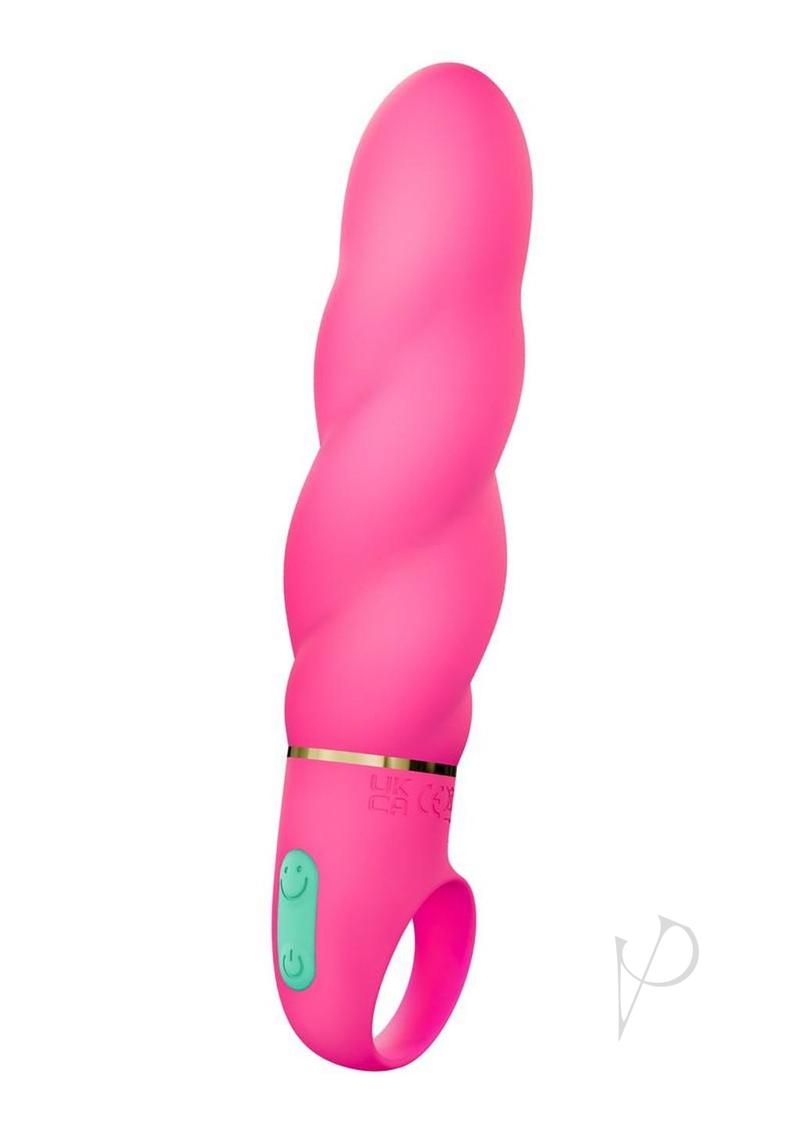 Aria Amazing AF Rechargeable Silicone Vibrator - Powerful Waterproof Personal Massager for Women, Couples Use - Fuchsia Pink | Bedroom Accessories, Romantic Gifts, Adult Toys