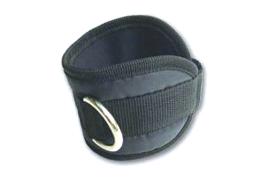 Warrior Ankle Cuff with Welded D Ring - Heavy Duty Adjustable Leather Strap for Fitness, BDSM, and Bondage - Perfect for Workouts, Role Play, and Restraint Scenes