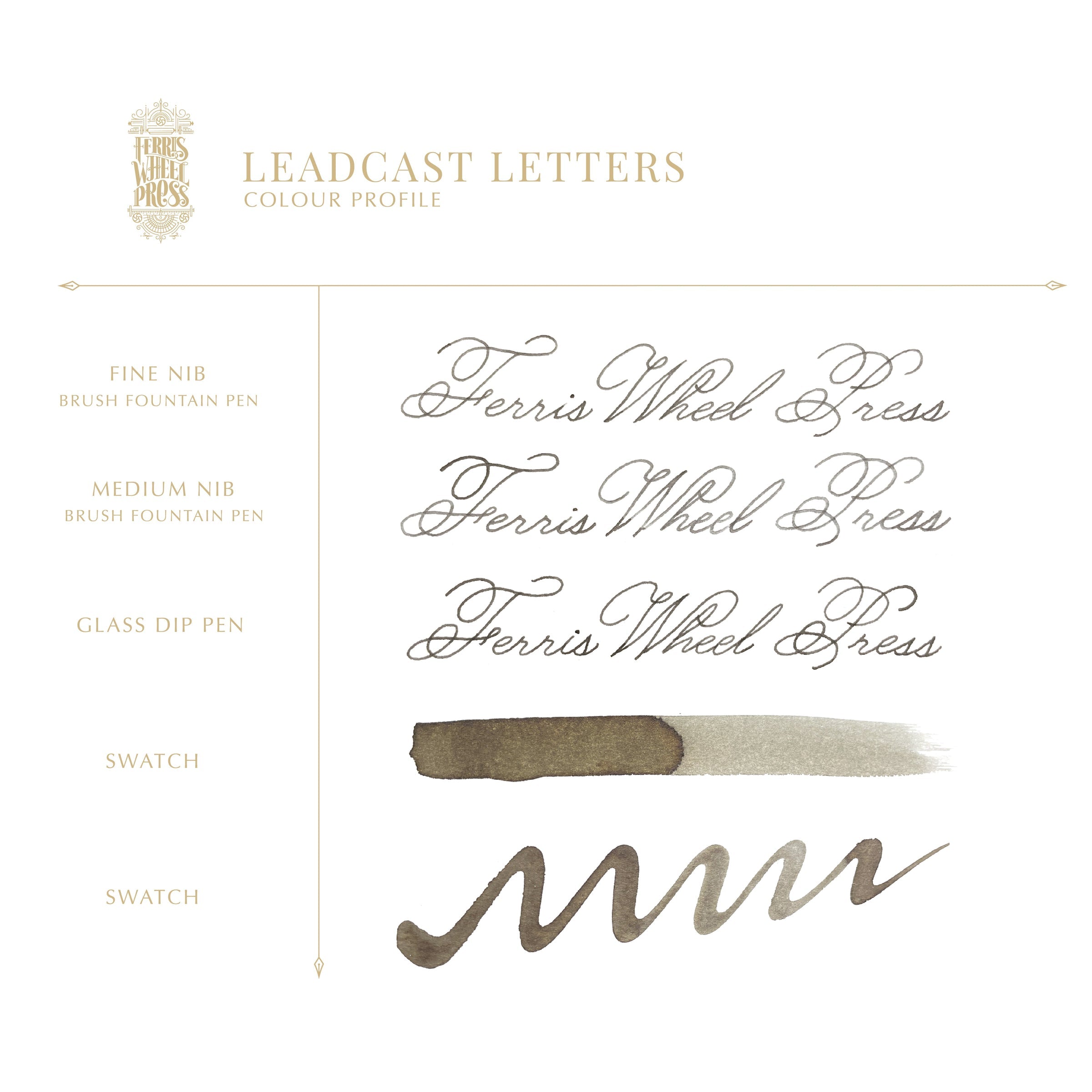 38ml Leadcast Letters Ink - Premium Calligraphy Ink for Dip Pens, Fountain Pens & Art Projects - Perfect for Hand Lettering, Scrapbooking & DIY Crafts