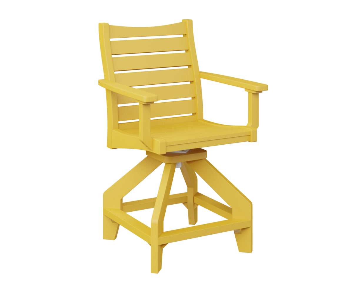 Berlin Gardens Bristol Swivel Counter Chair - Adjustable Height Bar Stool with 360° Rotation, Padded Seat & Backrest - Perfect for Kitchen Islands, Breakfast Bars & Home Decor