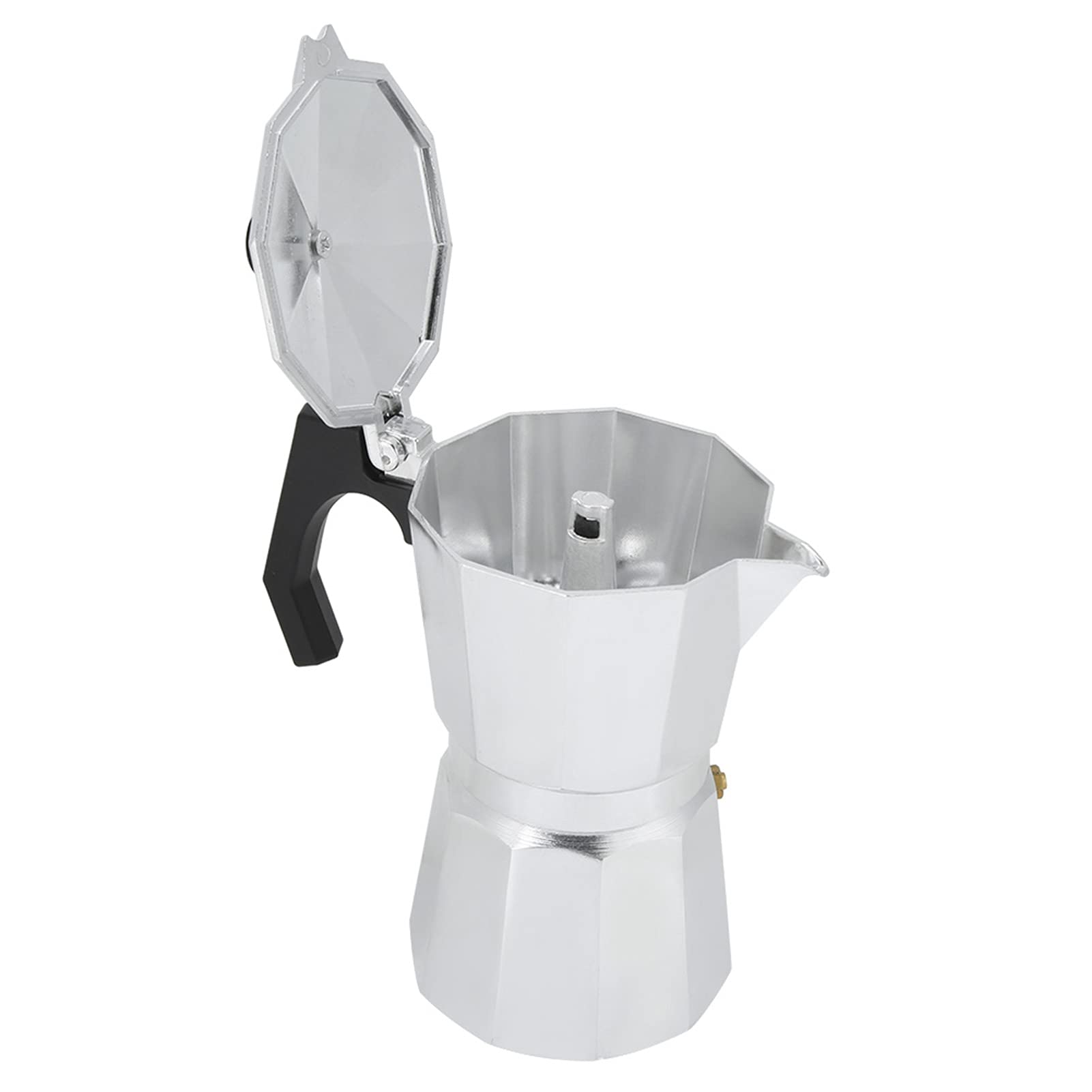 Premium Moka Coffee Pot - Elegant Octagonal Stovetop Espresso Maker for Rich & Bold Coffee | Perfect for Home, Office & Camping Brewing