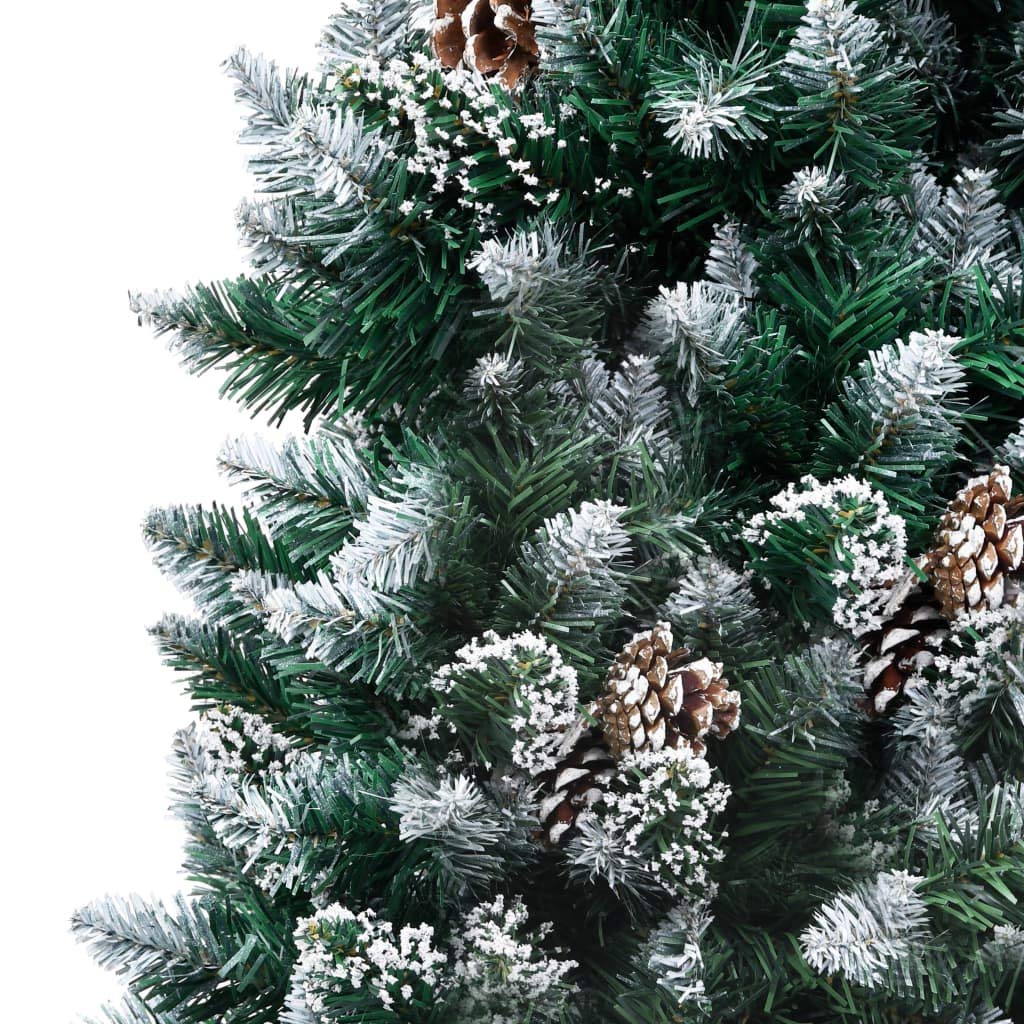 6 ft Artificial Christmas Tree with Pine Cones & Snow - VidaXL Premium Holiday Decor for Living Room, Office, Garden | Perfect for Xmas, Winter & Festive Home Decoration