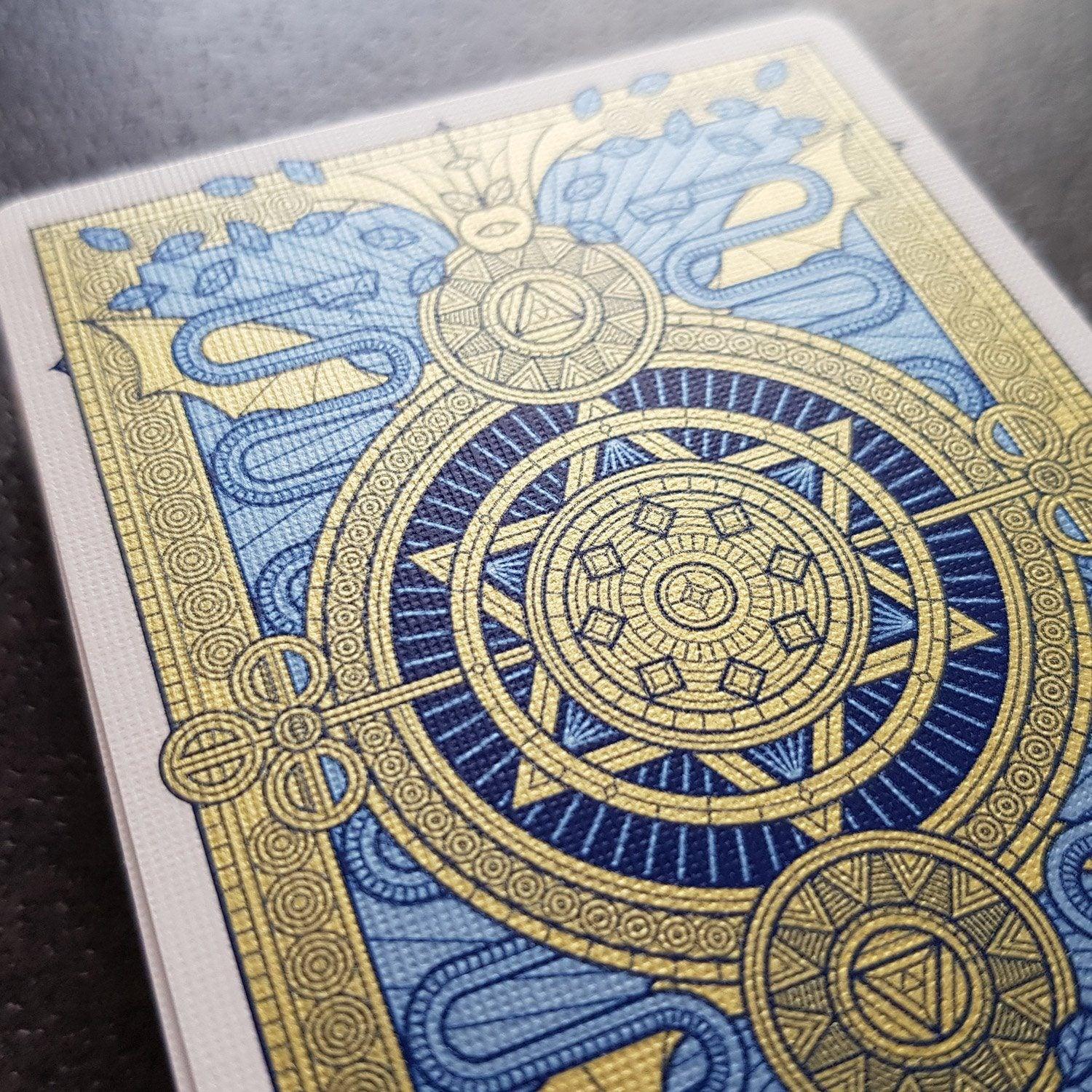 Premium SINS Blue Mentis Playing Cards - Waterproof & Durable for Poker, Magic Tricks, and Card Games - Perfect for Casino Nights, Parties, and Travel