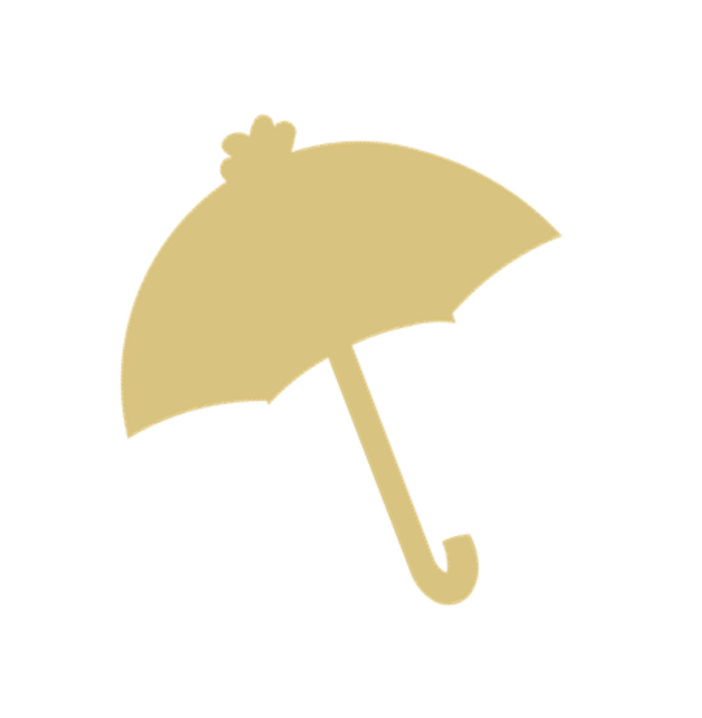 Unfinished Wood Umbrella Cutout - DIY Spring Nursery Decor, Kids Room Door Hanger, MDF Canvas Style for Crafting | Perfect for Easter Decorations & Baby Shower Gifts