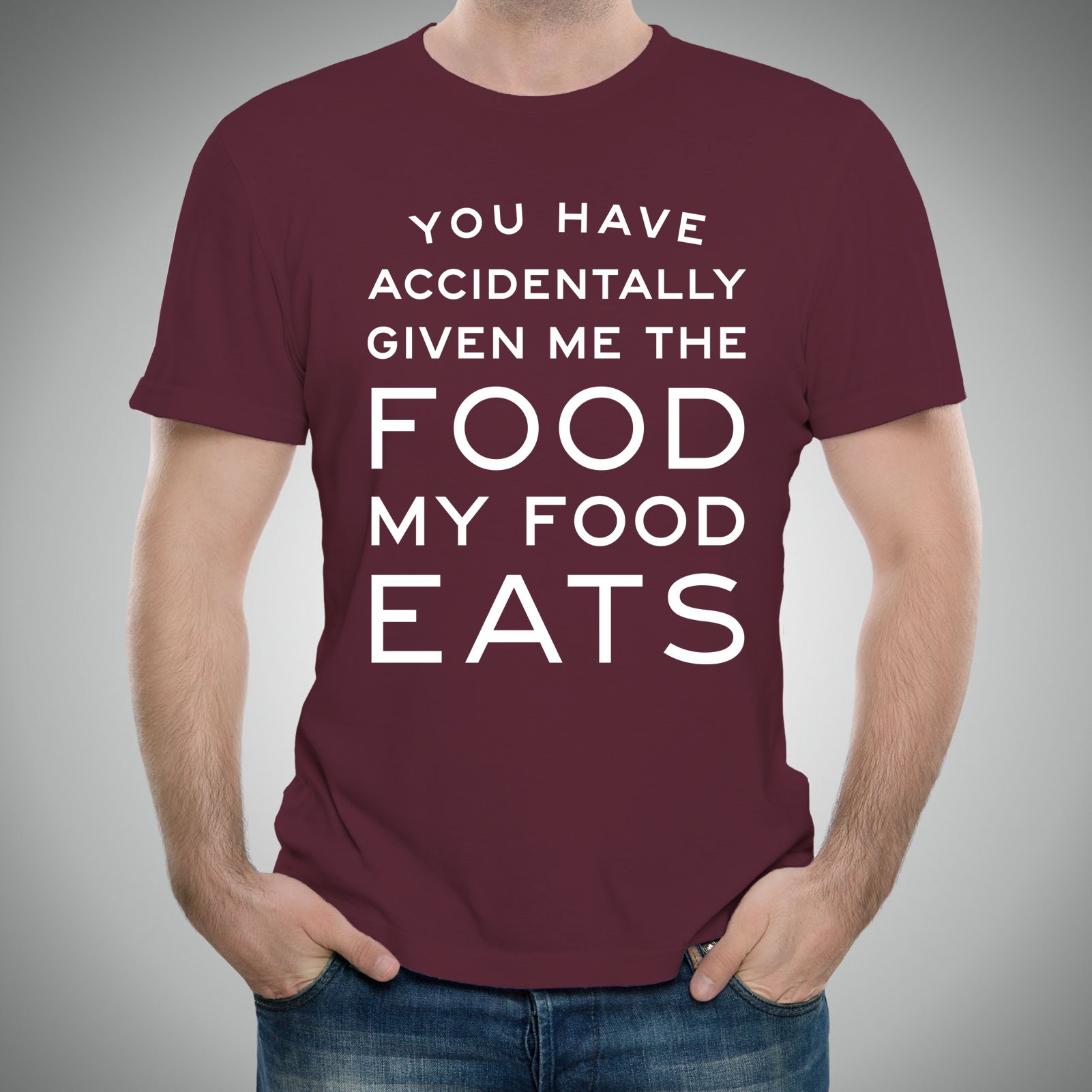 Funny Ron Swanson Quote T-Shirt - 'You Have Accidentally Given Me Food My Food Eats' | Pop Culture Humor Gift for Parks and Rec Fans | Perfect for TV Show Marathons, Office Casual & Fan Conventions