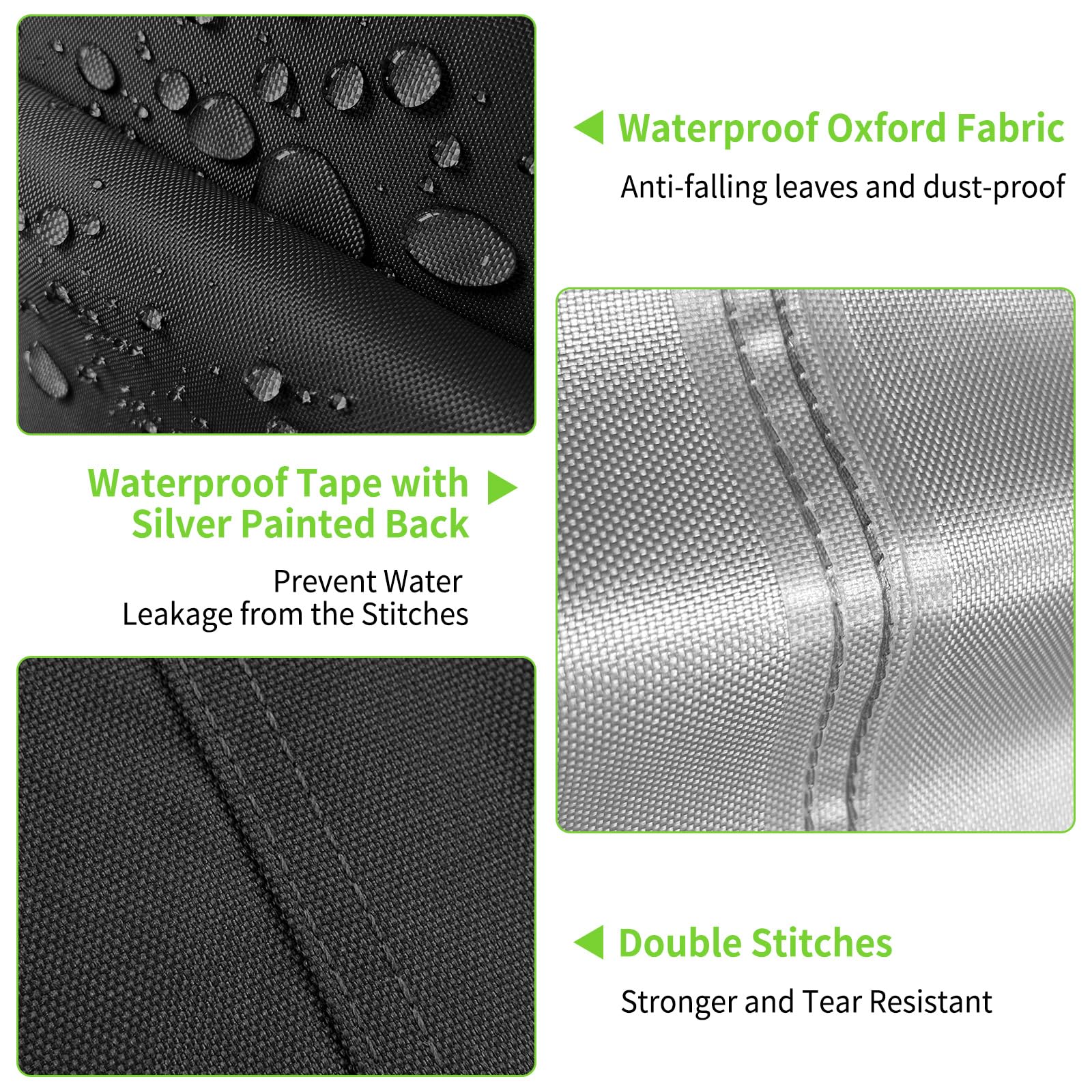 18Ft Round Pool Cover for Above Ground Swimming Pools - Heavy Duty Waterproof & Windproof with Ground Nails & Ropes - Dustproof Winter Protection - Perfect for Seasonal Pool Maintenance and Winterization (Black)