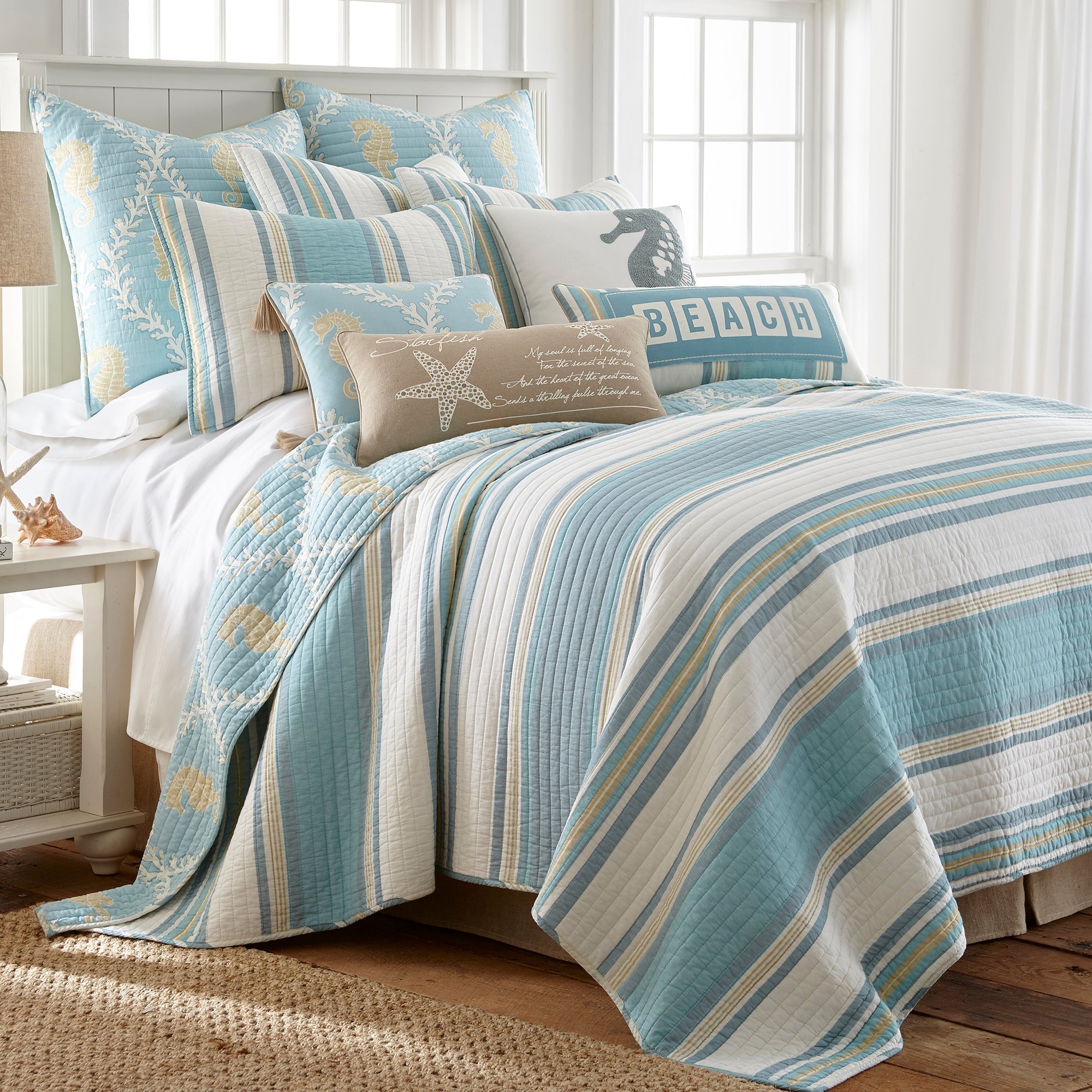 Premium Kailua Quilt Set - Soft & Breathable Queen/King Size Bedding - Perfect for Cozy Home Decor & Guest Room Essentials