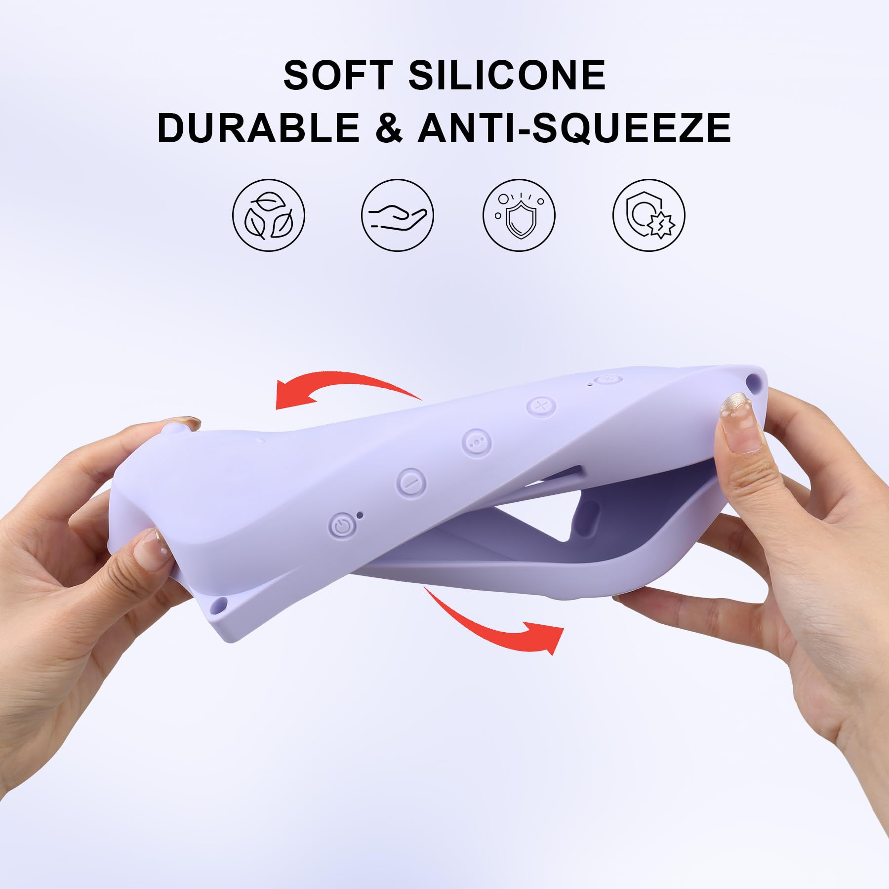 Bovke Soft Silicone Protective Case for Bose SoundLink Flex Bluetooth Speaker - Shockproof Cover with Non-Slip Grip, Perfect for Outdoor Travel, Beach, Pool & Gym Use (Purple)