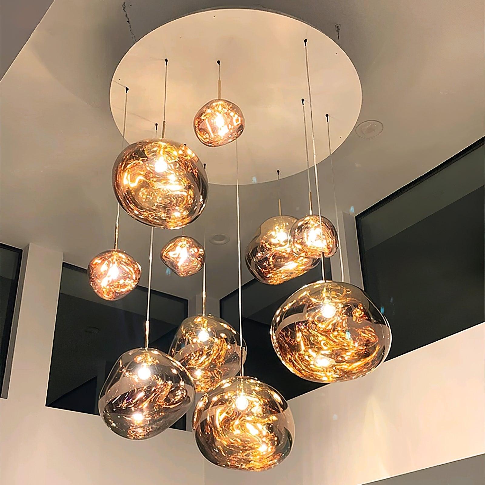 Modern Lava Pendant Lamp - Stylish Volcanic Glass Ceiling Light Fixture for Living Room, Bedroom & Dining Room Decor