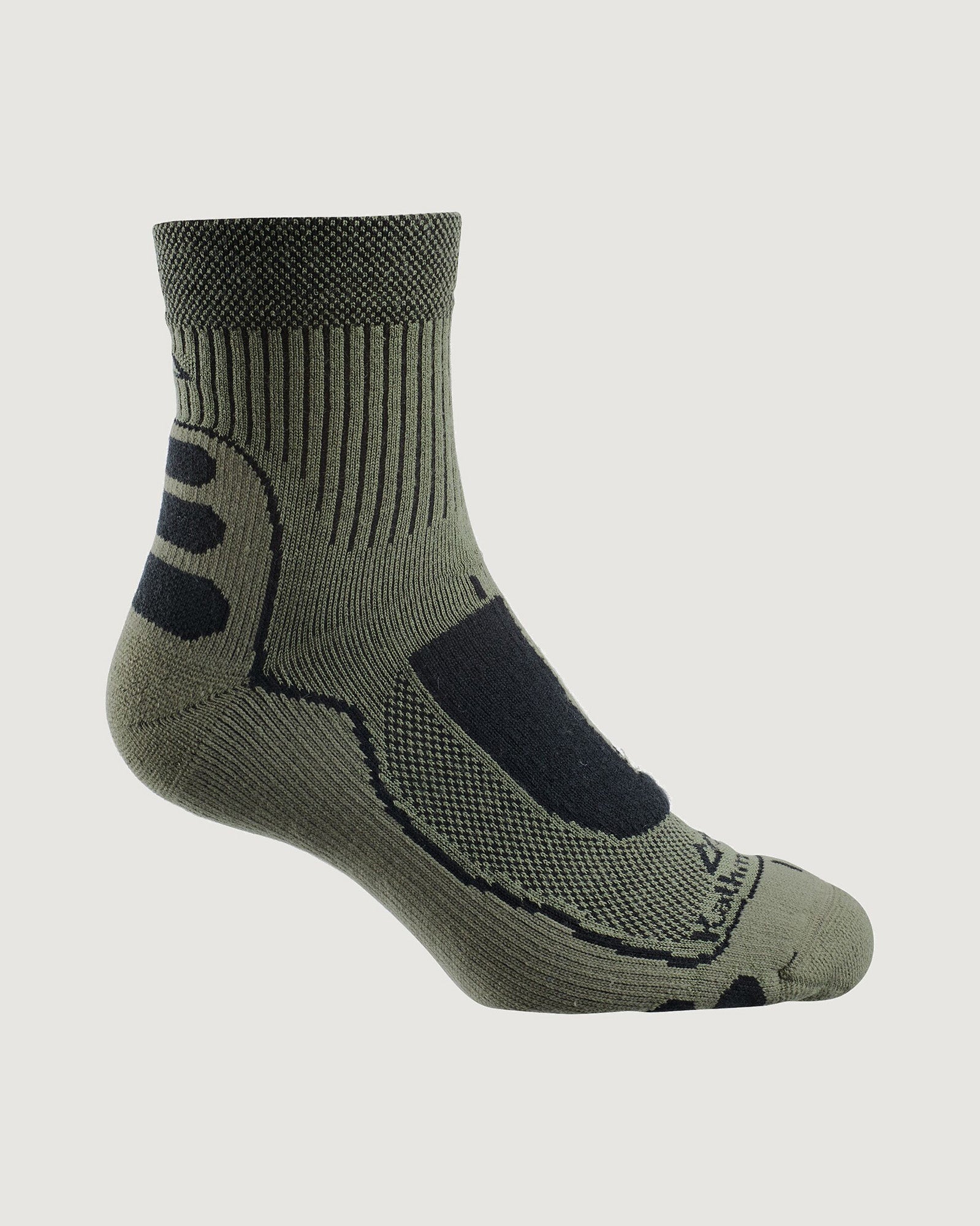 NuYarn Ergonomic Quarter Crew Hiking Socks for Men & Women - Moisture Wicking, Cushioned Support for Outdoor Adventures, Trail Running & Camping