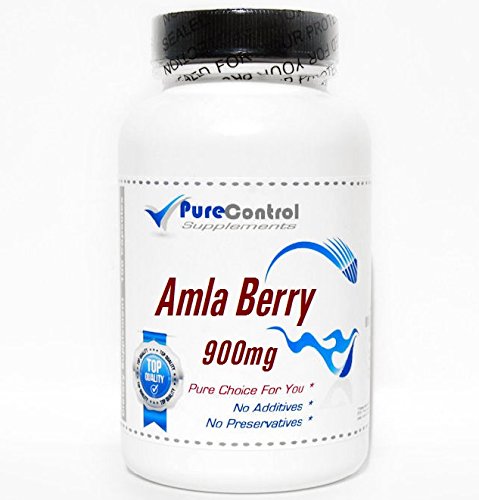 PureControl Supplements Amla Berry 900mg - 90 Capsules of Pure Indian Gooseberry Extract for Immune Support & Antioxidant Benefits | Daily Wellness Supplement for Men & Women