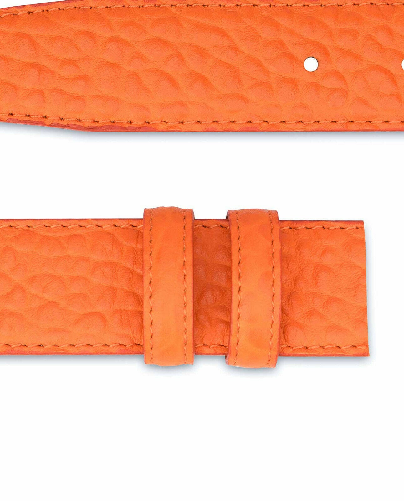 Dunhill Replacement Belt Strap for Men - 35mm Orange Genuine Leather Belt Buckle Accessory | Perfect for Office, Casual & Formal Wear