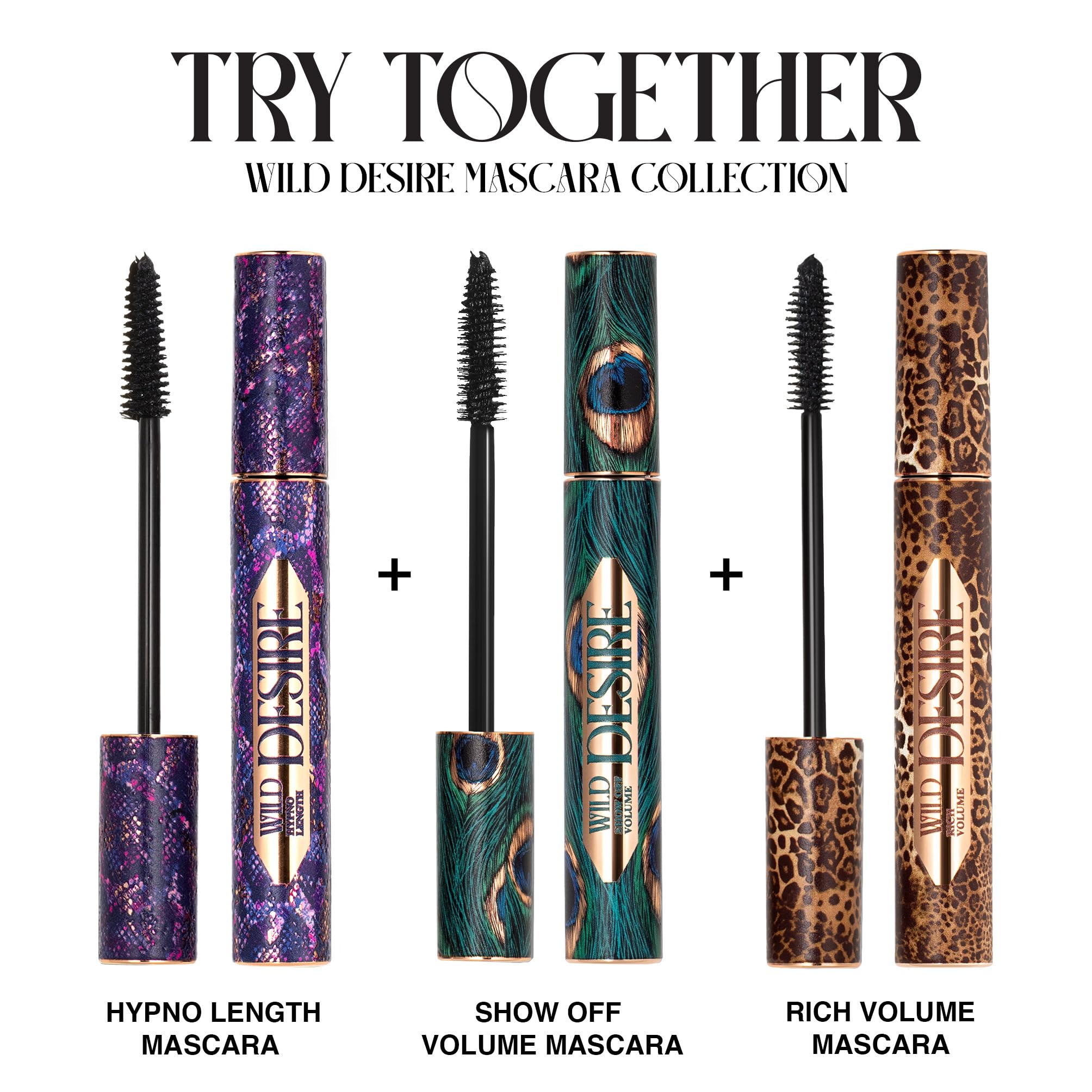 Show Off Volumizing Mascara Wild Desire - Clump-Free, Flake-Free for Dramatic Lashes - 0.34 fl.oz - Perfect for Daytime Glam & Night Out Makeup