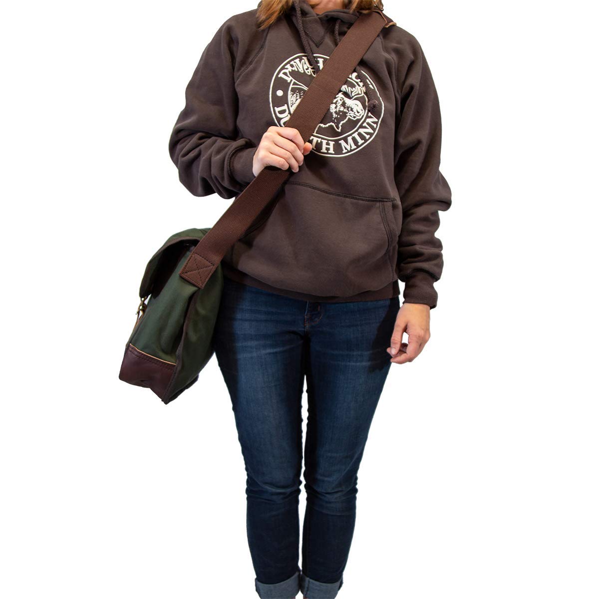 Duluth Pack Deluxe Book Bag - Premium Canvas & Leather Backpack for School, Work & Travel - Durable Laptop Bag for Students & Professionals