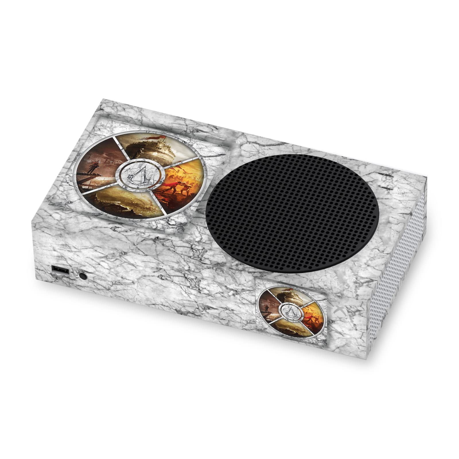 Officially Licensed Assassin's Creed Brotherhood Vinyl Sticker Skin Decal for Xbox Series S Console - Gaming Accessories for Xbox Fans & Collectors - Perfect for Customizing Your Console and Showcasing Your Gaming Style