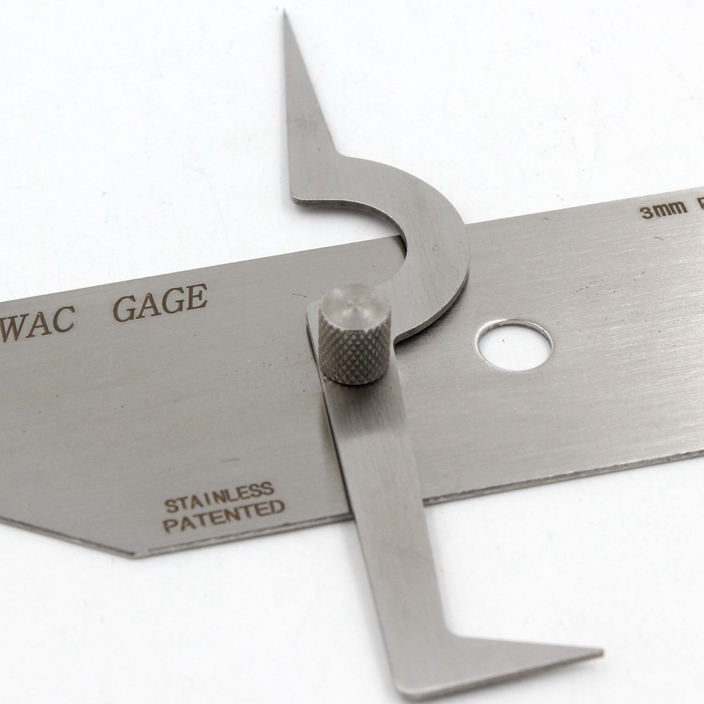 Weld V-Wac Gauge - Metric Biting Edge Undercut Welding Inspection Tool | Precision Measurement for Welding Quality Control | Ideal for Welders, Inspectors & Metal Fabrication